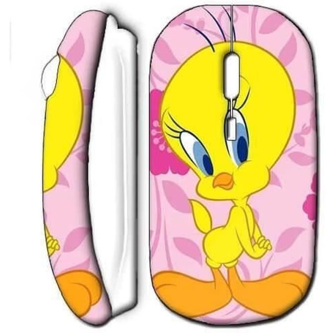Tweety witte kartonnen draadloze muis