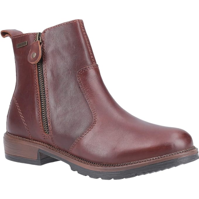 Cotswold Dames/dames Ashwicke Zip Leren Enkellaarzen (Bruin)