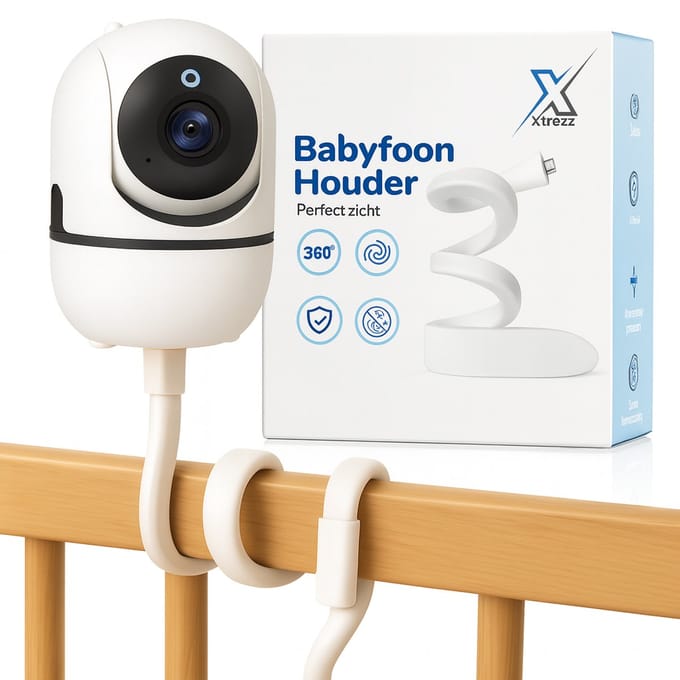 Xtrazz® Babyfoon Houder - Universeel & Standaard - Excl Babyfoon - Flexibel - Schroefdraad - Extra Stevig