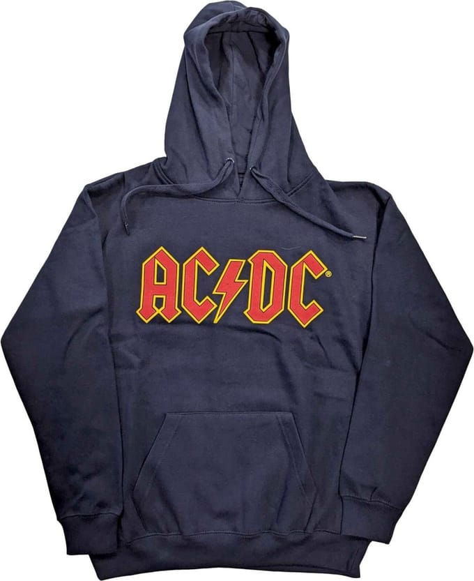 AC/DC - Logo Hoodie/trui - M - Blauw