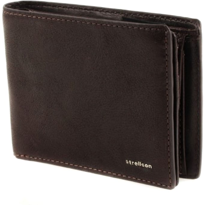 strellson portemonnee Jefferson Myles BillFold H8 Wallet Dark Brown donkerbruin