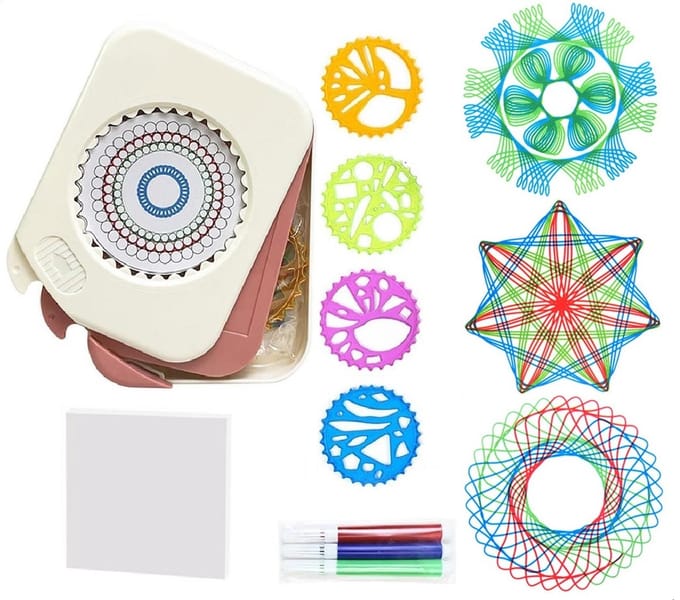 PLAY IT Spirograaf Incl. 3 Stiften - Roze - Mandala – Spirograph