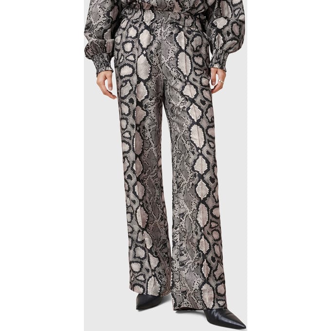 AllSaints Charli Trouser Flow Ecru White Taglia: 2 | Pantaloni Outlet | Donna | Marrone