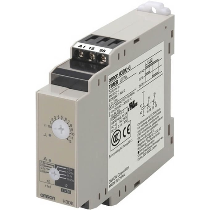 Omron H3DK-G Ster Delta Timer Relais 24-240V - H3DK6007G