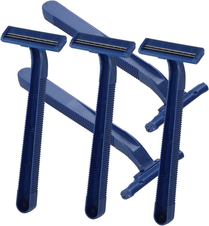 Wegwerp Scheermessen - Scheermesjes Vrouwen Mannen - Glad Scheren - Roestvrij Staal - 115 x 4 x 1 cm