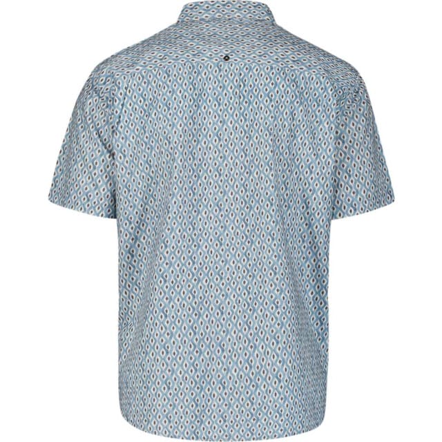 No Excess Shirt Short Sleeve Allover Printed Sky Maat: M | Casual Overhemden Outlet | Heren | Blauw