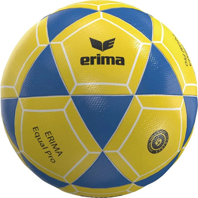 Erima Equal Pro (Size 5) Korfbal - Geel / Blauw / Wit | Maat: 5