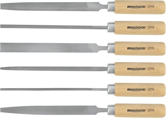 Vijlenset 6 Delig Metaalvijlen Set 150 mm voor Precisiewerk