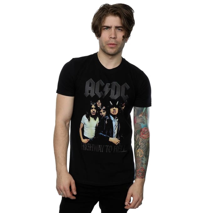 AC/DC Heren Highway To Hell T-Shirt (Zwart)