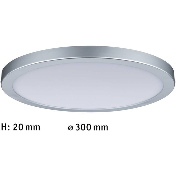 LED-paneel Atria rond 300 mm 16W 1450lm 2700K Chroom mat dimbaar