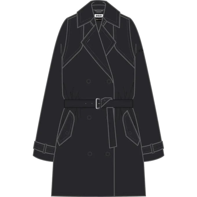Parka middellang met verstelbare taille dames Aigle MTD®