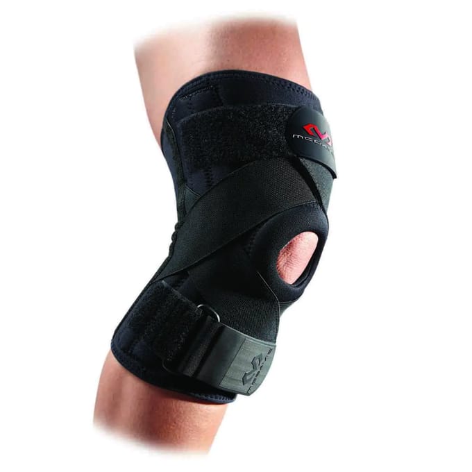 Kniebrace McDavid avec baleines à ressort et bandes straps croisées