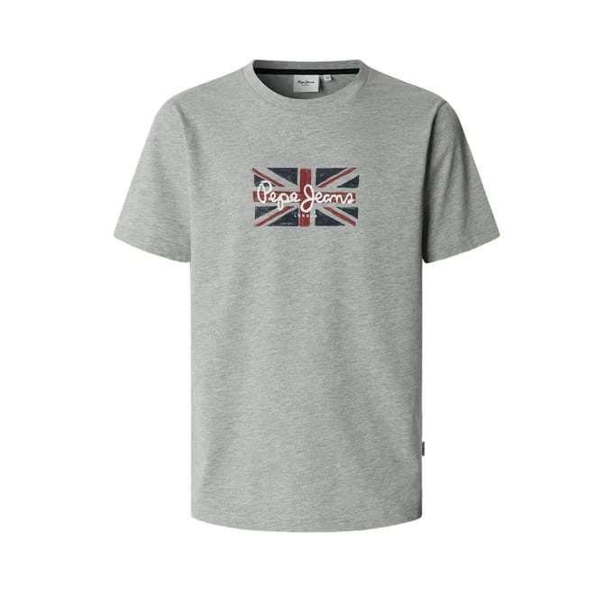 Pepe Jeans Grant T-shirt Met Korte Mouwen Grijs S Man