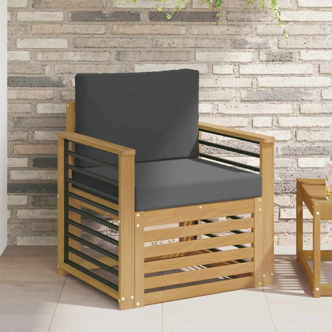 vidaXL - Buiten - bank - set - Polyester - Wit
