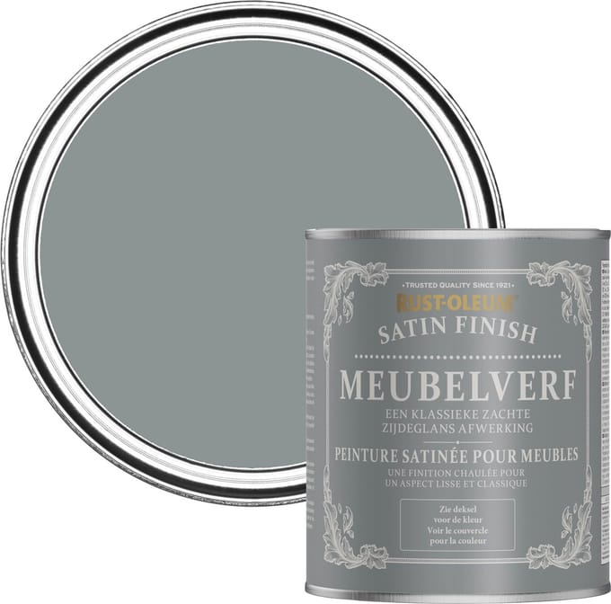 Rust-Oleum Donkergrijs Meubelverf Zijdeglans - Leisteen 750ml