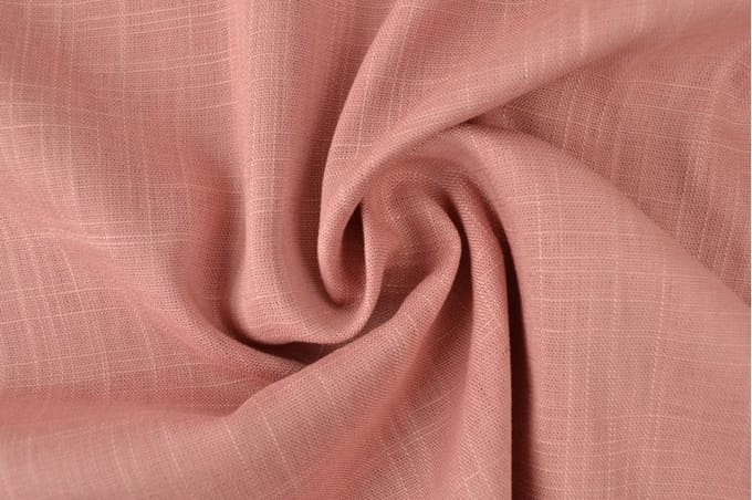 Linnen viscose stof - Oud roze - 1 meter - Per meter - 150cm breed