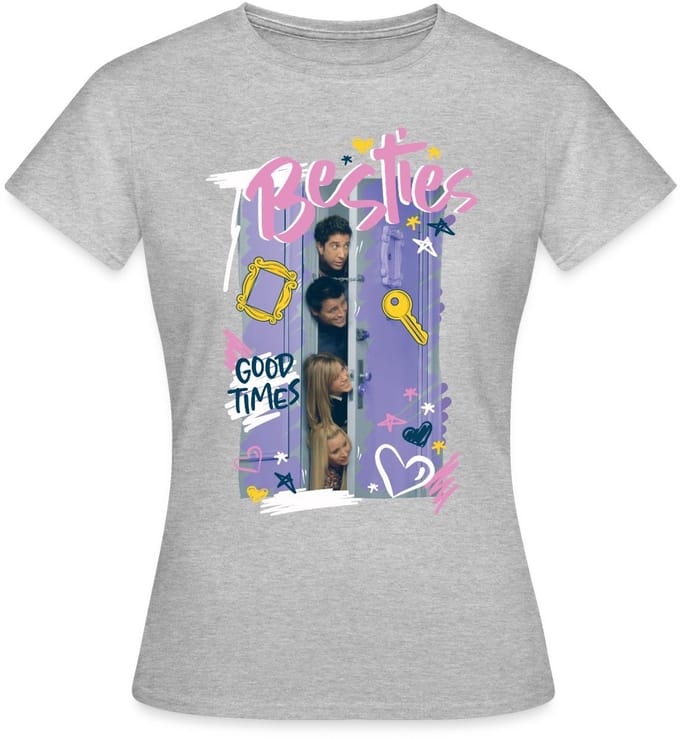 Friends Beste Vrienden Deur T-Shirt Dames