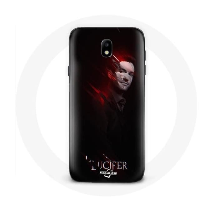 Coque pour Samsung Galaxy J7 2017 Lucifer Série fond noir