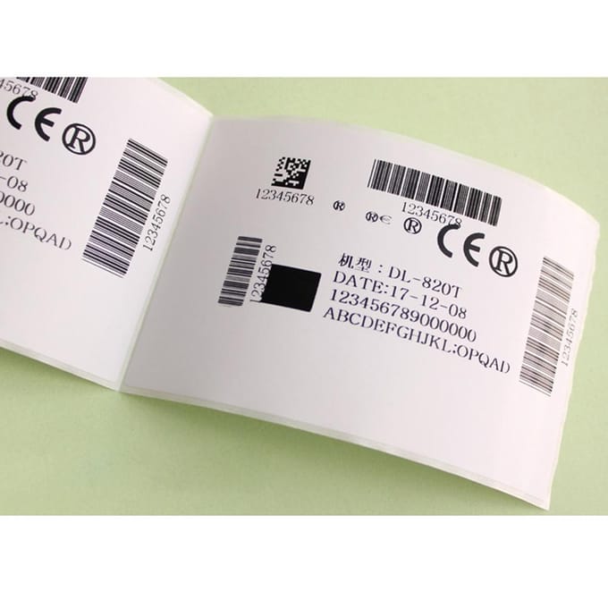 Ruban de cire à transfert thermique, 1 rouleau, largeur 40, ruban d'impression de codes à barres pour imprimante 60mmx300m black