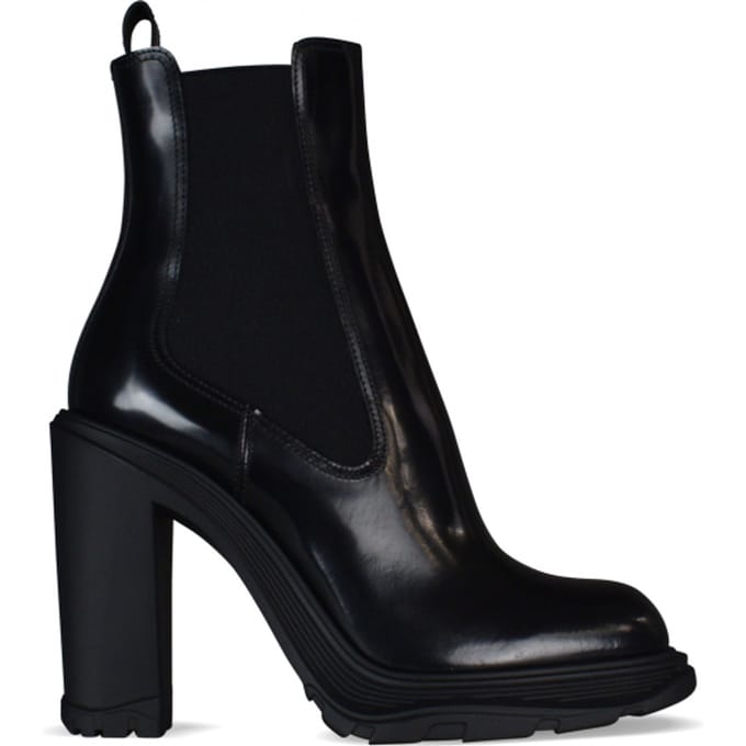 Alexander McQueen Tread Chelsea-laarzen zwart