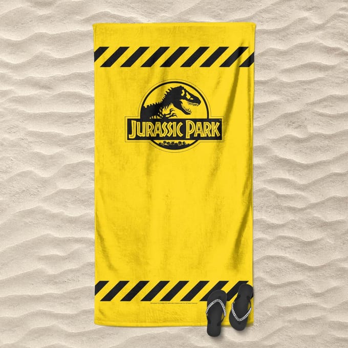 Jurassic Park Tape Beach Towel