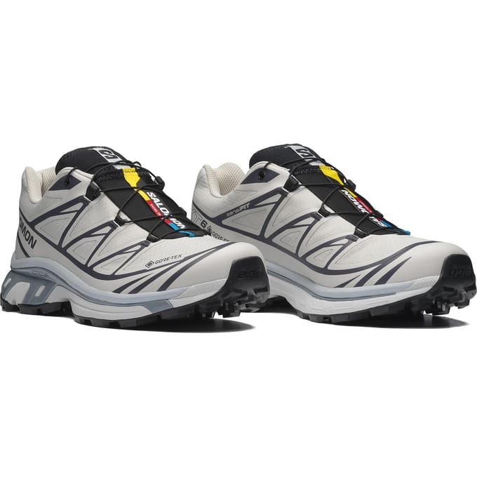 Baskets Salomon XT-6 GORE-TEX Silver Cloud Black Unisexe L49201400 46⅔ gray