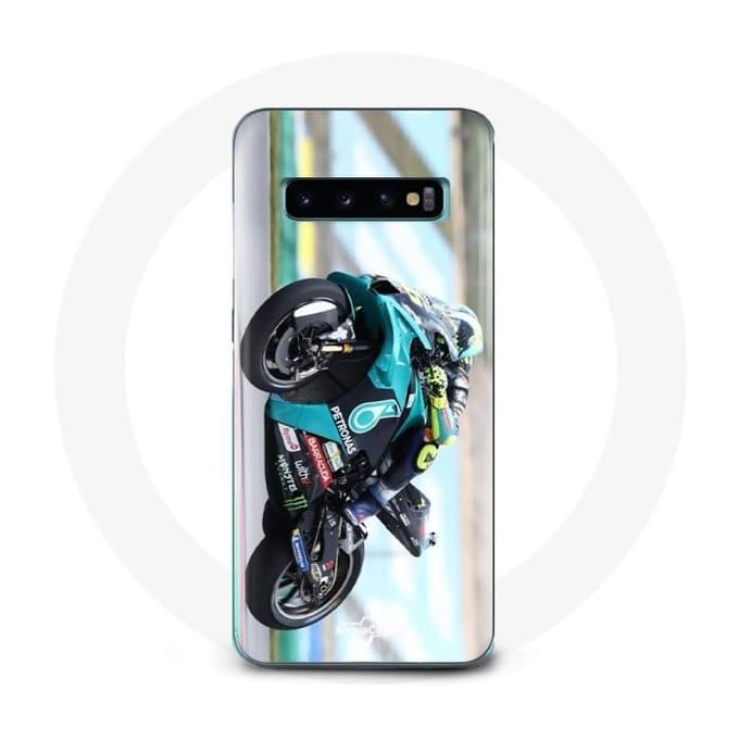 Coque pour Samsung Galaxy s10 plus Valentino Rossi pilote de moto