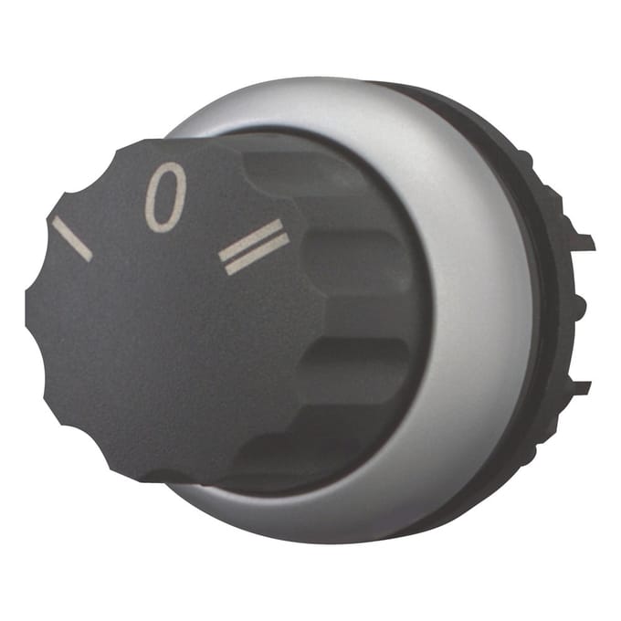 Eaton 216861 M22-W3 Keuzetoets Kunststof frontring Draaischakelaar Zwart 1 stuk(s) Piece