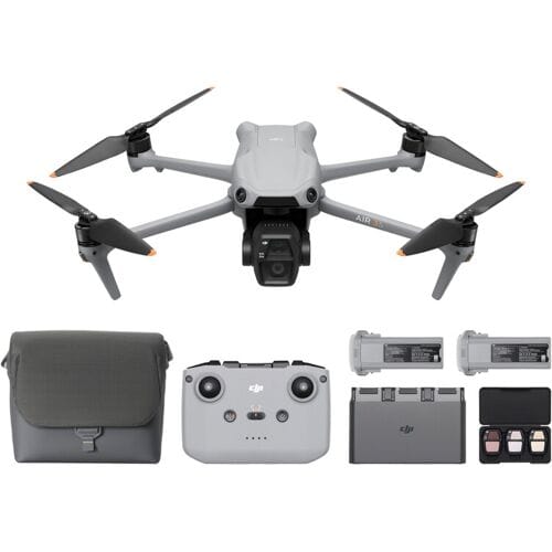 DJI Air 3S Fly More Combo (RC-N3), drone met 1" CMOS-groothoek- en medium telecamera, 4K/60fps HDR-video, omnidirectionele obstakeldetectie voor