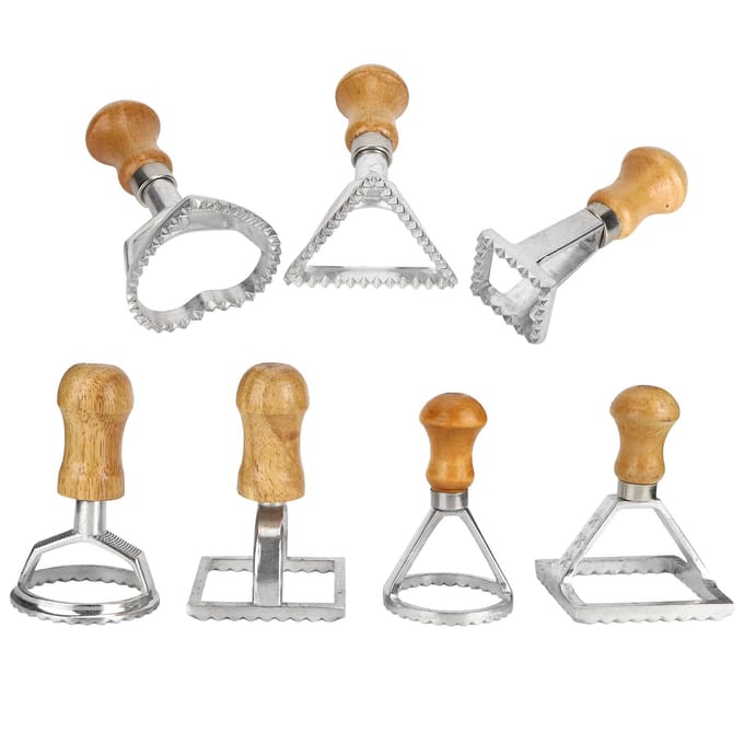 7 STUKS/Set Dumpling Vormen DIY Koekjes Taarten Gebak Pasta Stempel Pers Snijder Maker Keuken Hulpstuk gray