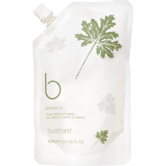 Bamford Geranium Wash Refill Pouch