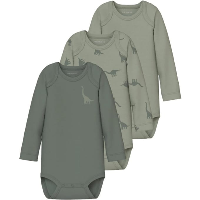 Name It Kinder bodysuits jongens nbmbody dino 3-pack
