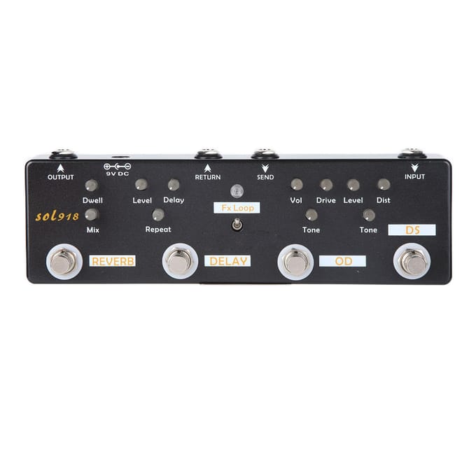 Gitaar Effectpedaal 5 Modi Reverb Delay Fx LOOP Distortion Overdrive Gitaar Stemaccessoires gray