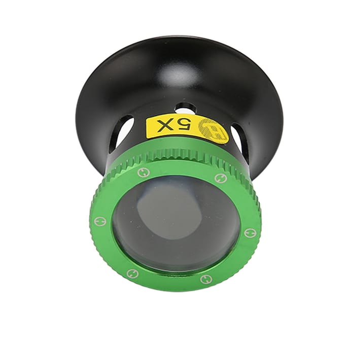 Oogloep 5x Vergroting Aluminiumlegering Saffierglas Slijtvast Horlogemakerloep voor