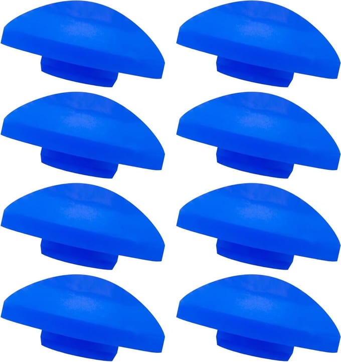 Trampoline Eindkappen - Beschermkappen Set - Veiligheid Net - Weerbestendig UV-bestendig - 25 mm - Blauw