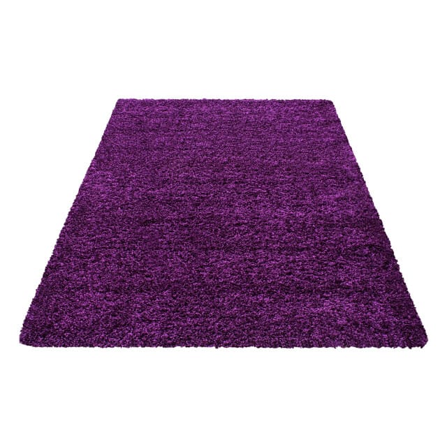 Muratap Basic shaggy vloerkleed paars hoogpolig- 140x200 cm