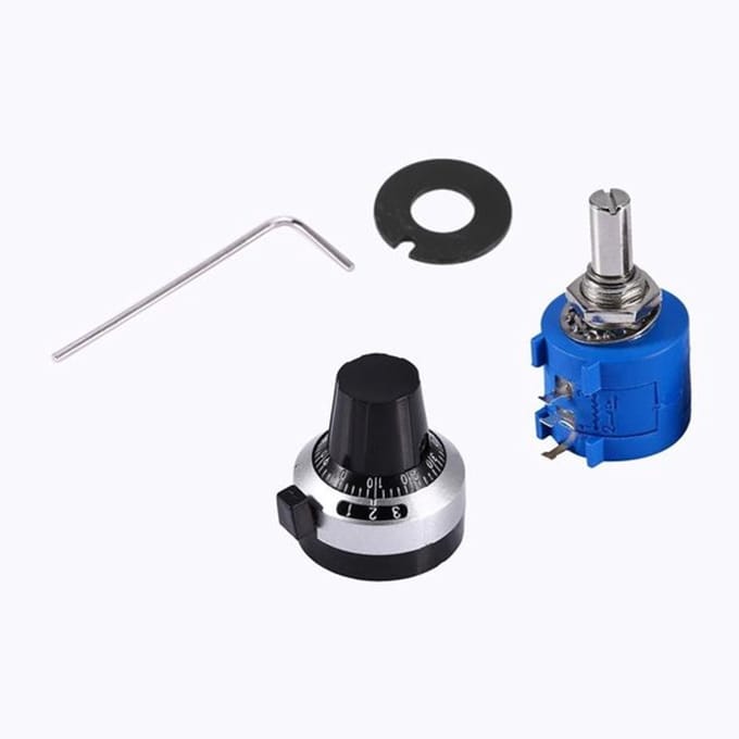 Allecto - Potentiometer - 10K Ohm - Precisie - Draadgewonden