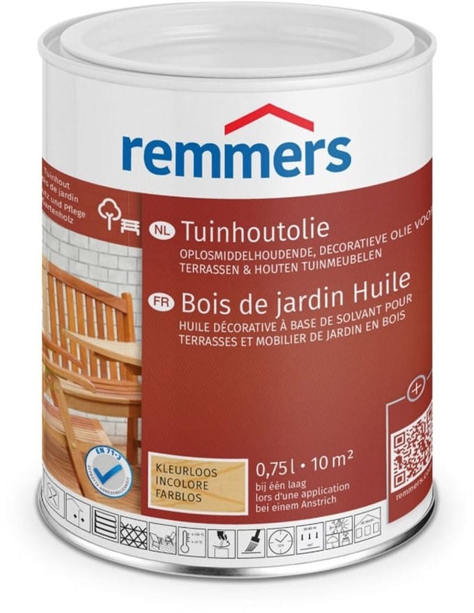 Remmers Tuinhoutolie - Kleurloos - 0.75 liter