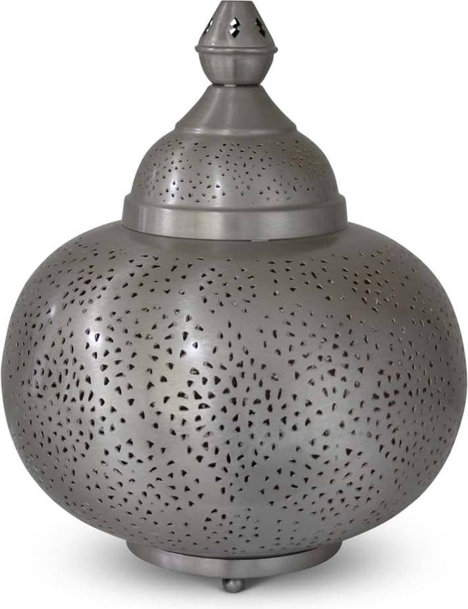 Safaary - Oosterse Tafellamp Nikkel Goud Pita Ø 33 x 40cm