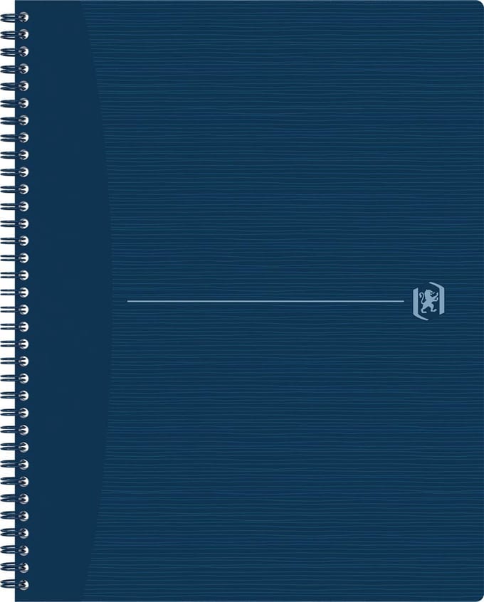 Spiraalblok oxf origin a4+ lijn 140pag 80gr blauw | 5 stuks