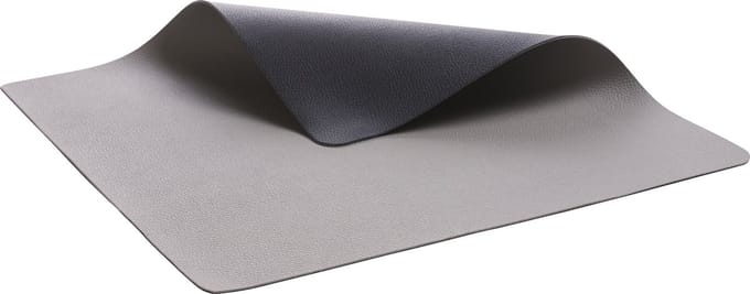 BITZ Placemat 46 x 33 cm 4 st. Zwart/Grijs