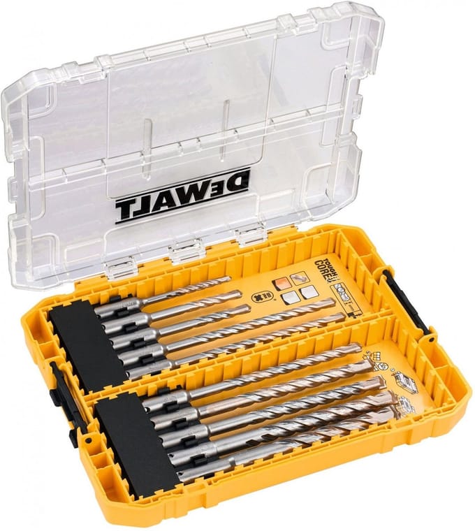 DeWALT SDS-Plus borenset EXTREME Tough Case 2 (5mm-12mm), 10-delig