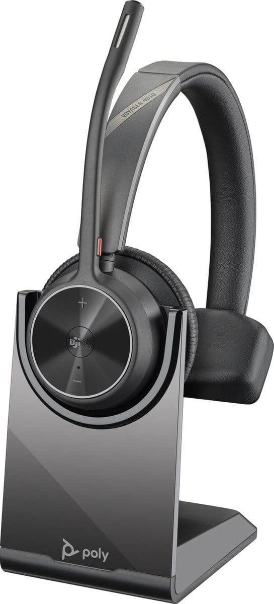 HP Poly Voyager 4310 Microsoft Teams Certified Headset +BT700 dongle +Charging Stand (77Y93AA)