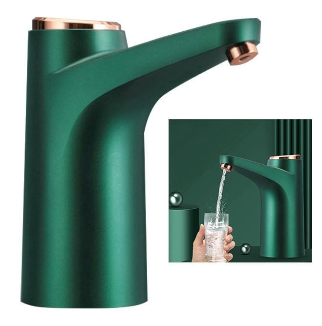 Distributeur de Bouteille d'Eau Pompe Électrique à Eau Potable à Chargement USB pour Bureau École Hôpitaux Rétro black