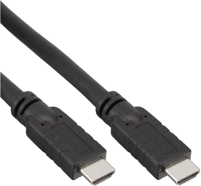 InLine® HDMI kabel, High Speed HDMI® kabel, M/M, zwart, 15m