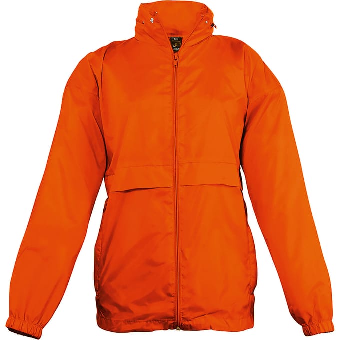 SOLS Kinderen Unisex Surf Windbreaker Jacket (waterbestendig en winddicht) (Oranje)