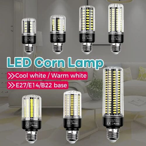 NONE Maïslamp 220V Daglicht 189Leds E27/E26 Downlight Inbouwlamp E14 Kaarslamp 20W Kroonluchter Rechte Bollen Buisvormige 110V