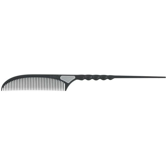 Sibel Carbon Staartkam Zwart 22cm