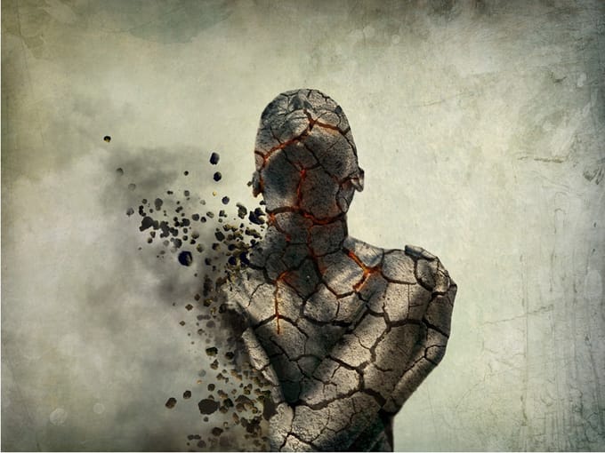 Fotobehang - Internal explosion.