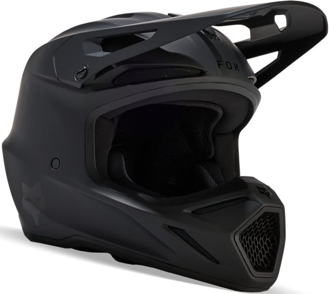 FOX V3 Solid Mat Zwart MIPS Crosshelm - Helm
